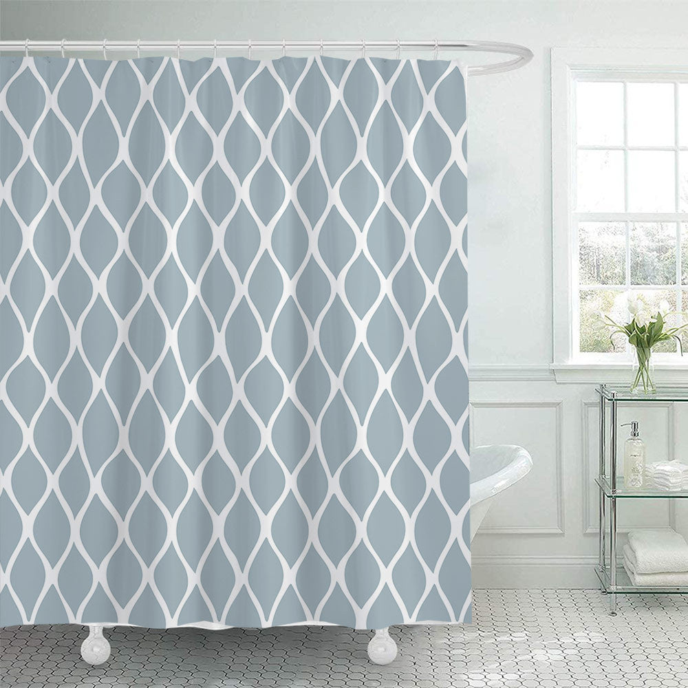 Modern Geometric Shower Curtain Bowlift