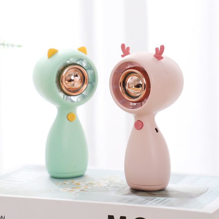 Mini Portable Animal-Themed Handheld Fan Bowlift