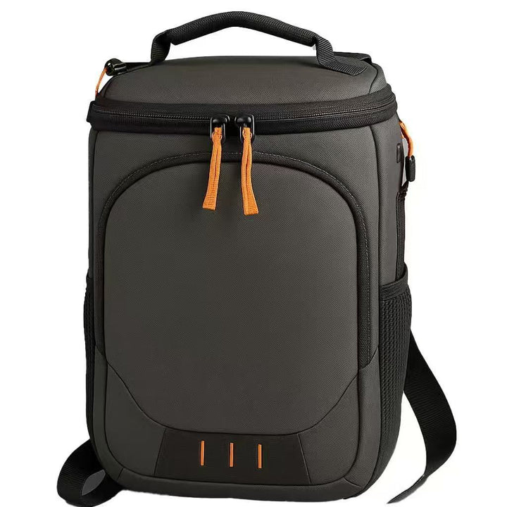 Unisex nan insulated lunch backpack with cooler compartment, front pocket and adjustable shoulder straps Bowlift