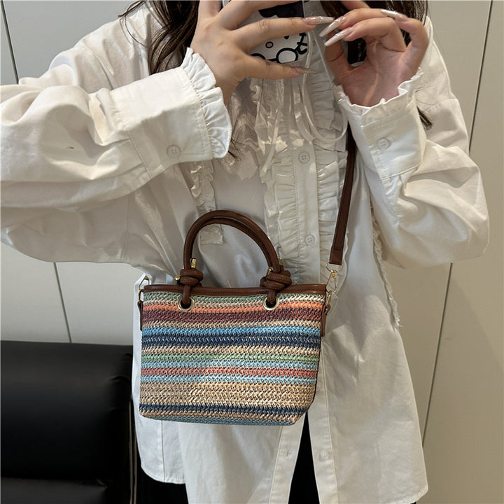 Woven Handheld Tote Bag Bowlift