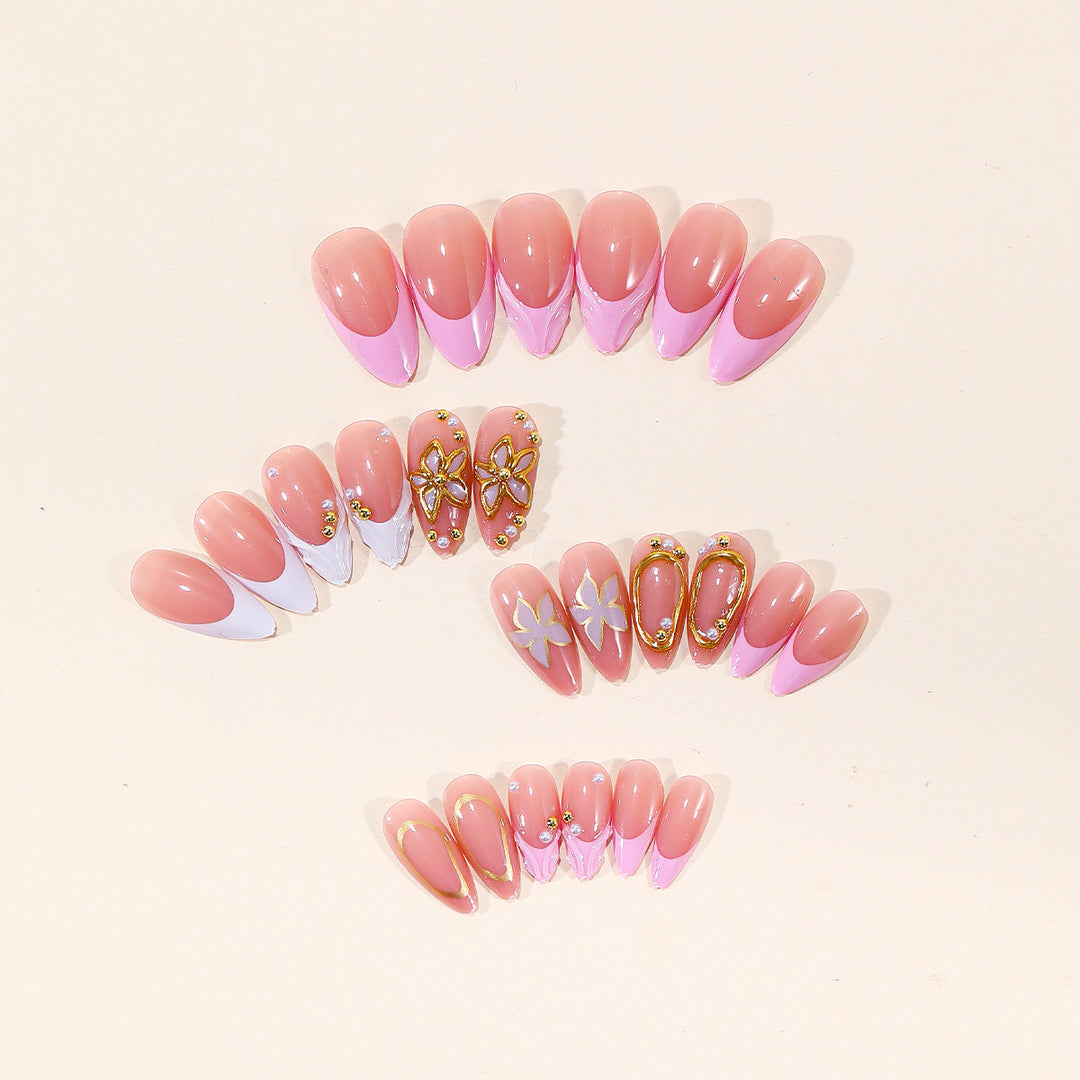 Luxury 3D Floral Nail Art Extensions Bowlift