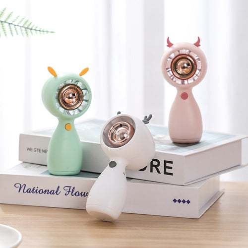 Mini Portable Animal-Themed Handheld Fan Bowlift