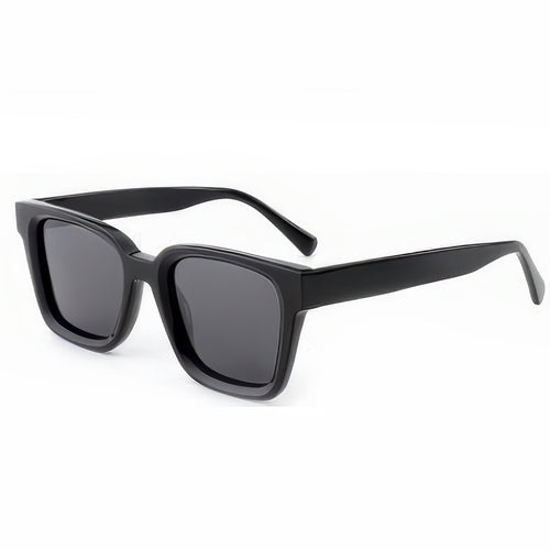 Ladies' Fashionable Square Sunglasses with Transparent Plastic Frame and Polarized Lenses Bowlift