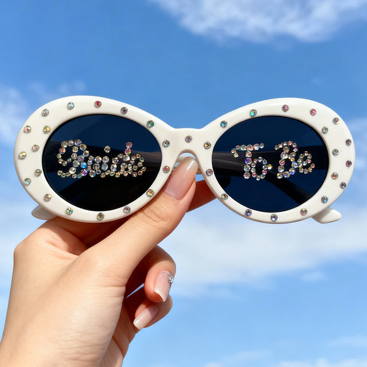 Rhinestone-Embellished Bridal Sunglasses Bowlift