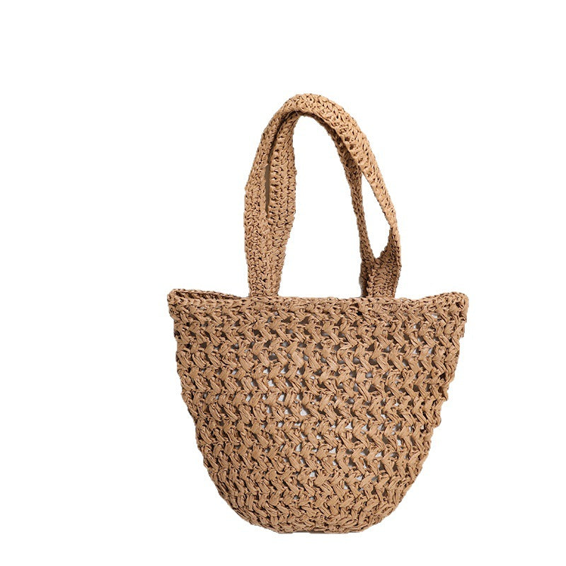 Braided Bast Crossbody Bag with Generous Interior Capacity Bowlift