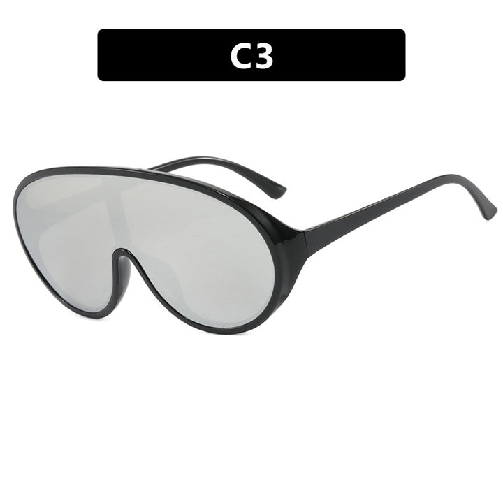 Women's futuristic sunglasses with large lenses and ergonomic frame Bowlift