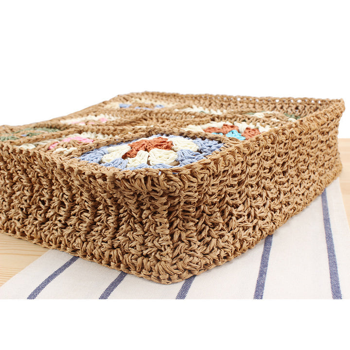 Hand-knotted tote bag with floral inspiration design Bowlift