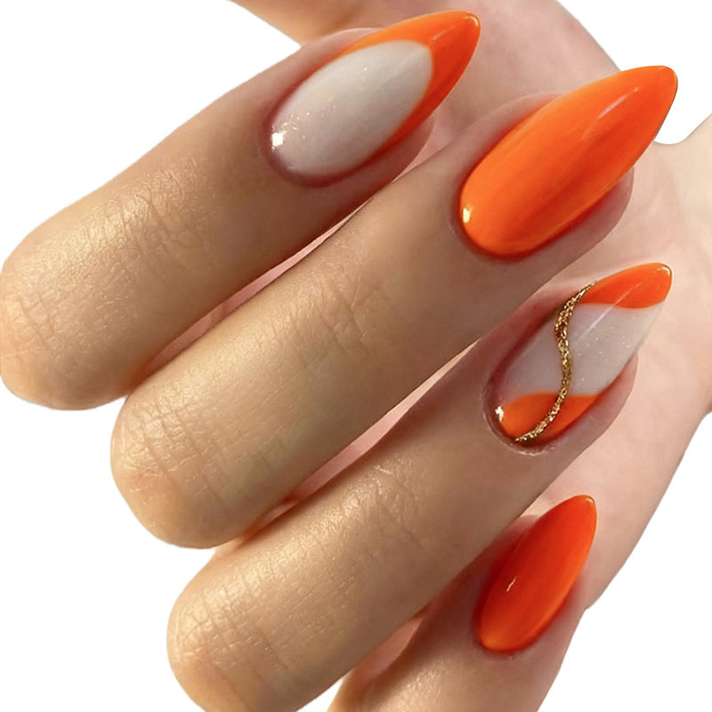 Premium Stylish Press-On Nail Set with Elegant Design Elements Bowlift