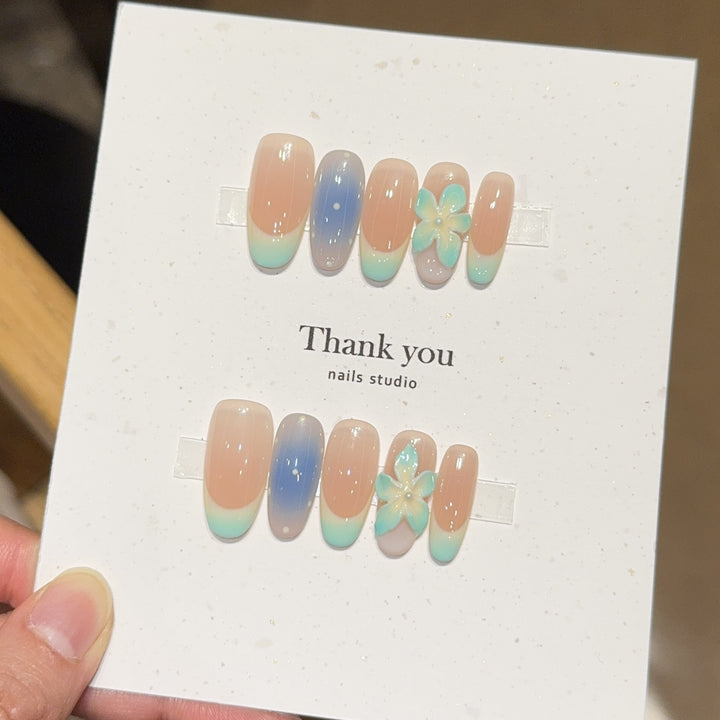Artificial Nail Tips in Floral Design Bowlift