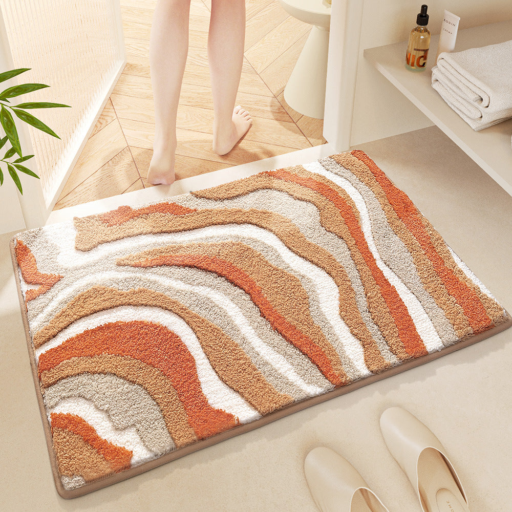 Floral Bath Mat Bowlift