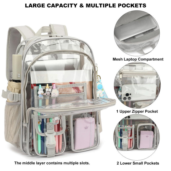 Transparent Multifunctional Backpack Bag Bowlift