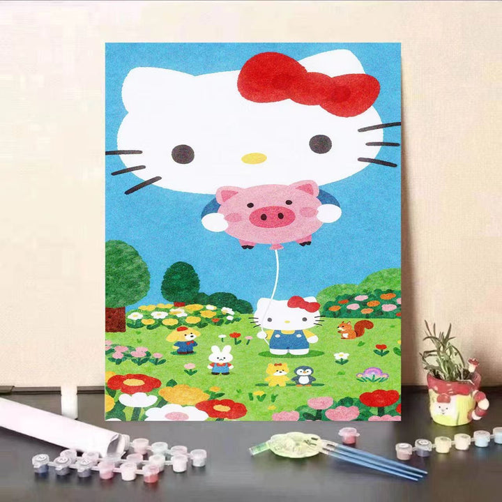 Cute Cartoon Character Paint by Numbers Kit Bowlift