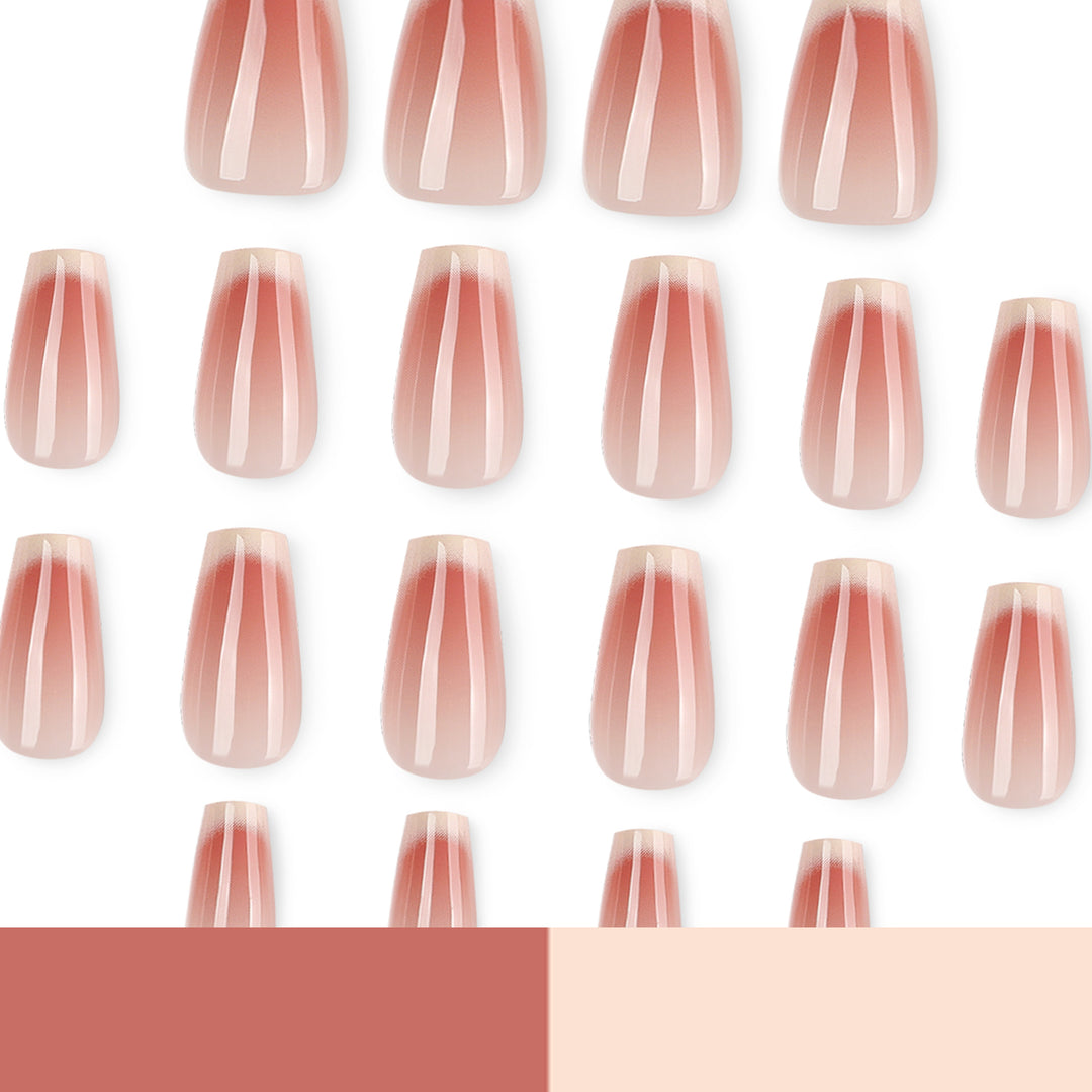 Artful acrylic nails with elegant gradient Bowlift