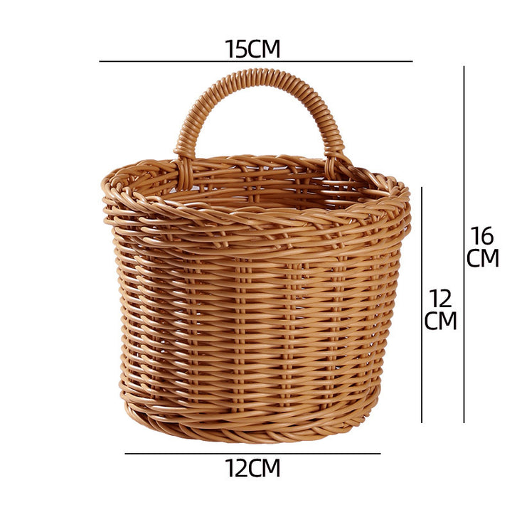 Unisex Braided Storage Basket with Sturdy Handle Bowlift