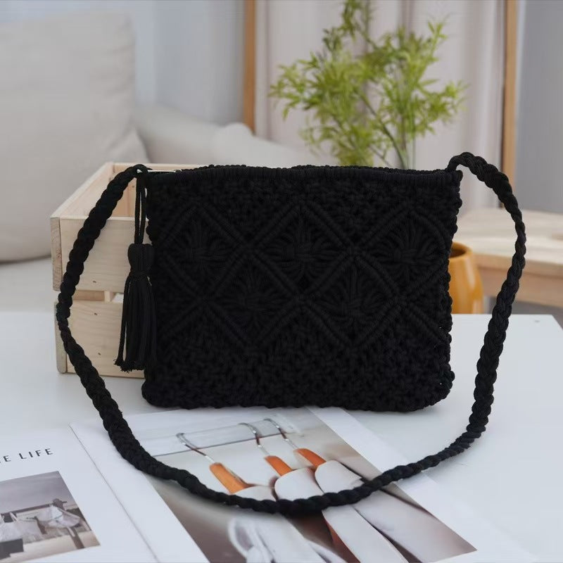 Handmade Macrame Shoulder Bag Bowlift