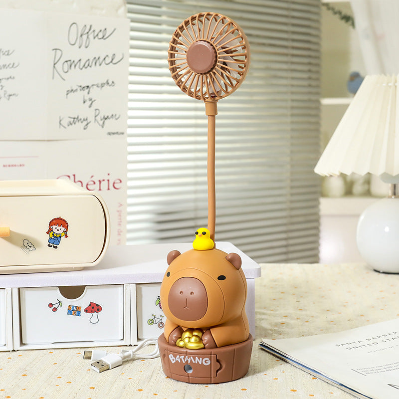 Women's Portable Toy Fan with Animal Design Bowlift