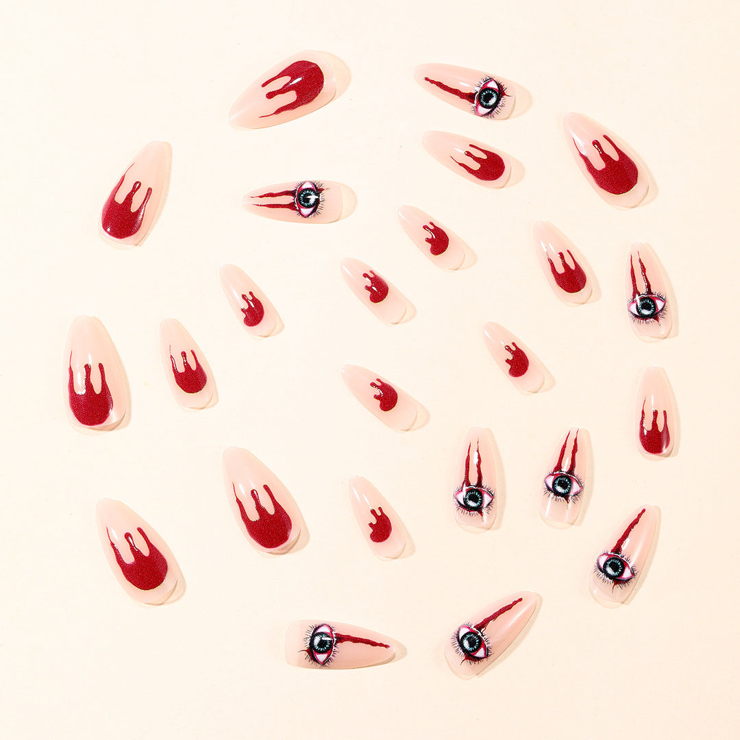 Horror Eye-Inspired Stiletto Nail Art Extensions Bowlift