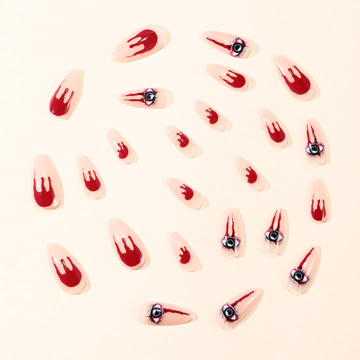 Horror Eye-Inspired Stiletto Nail Art Extensions Bowlift