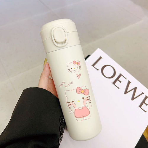 Women's Insulated Drinking Bottle with Charming Hello Kitty Design Bowlift