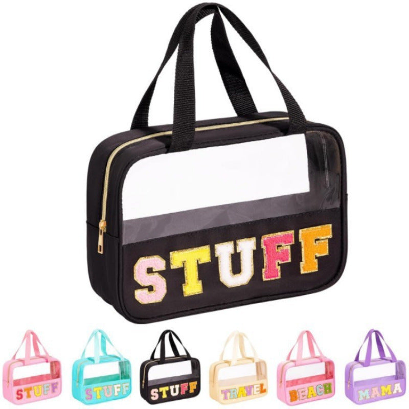 Cosmetic Organizer Bag with Clear Viewing Window Bowlift