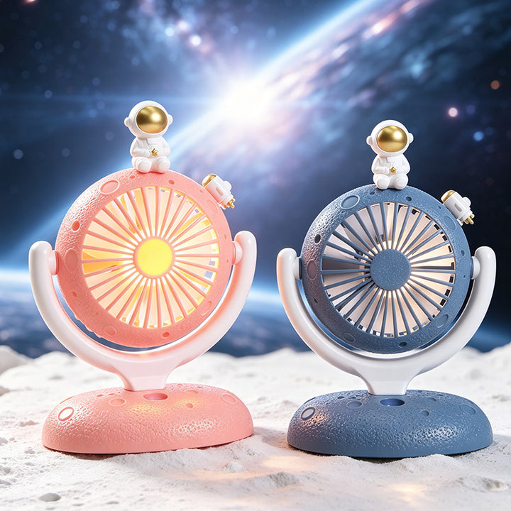 Ladies table fan with innovative astronaut design Bowlift