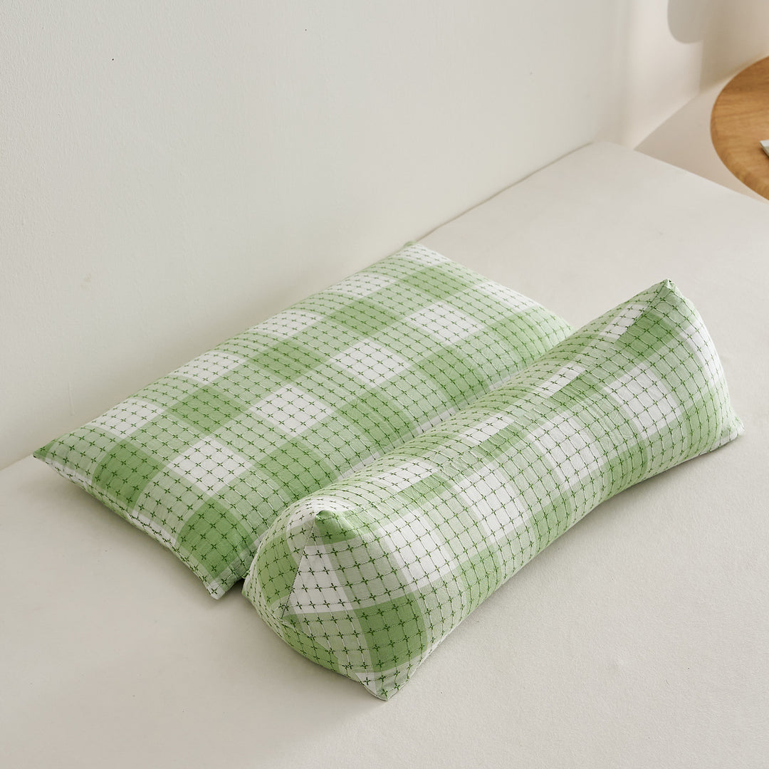 Ergonomic Pillow Set with Creative Grid Design Bowlift