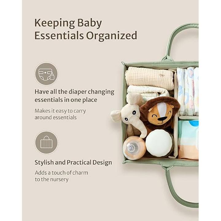 Versatile storage basket with compartments and charming animal motif Bowlift