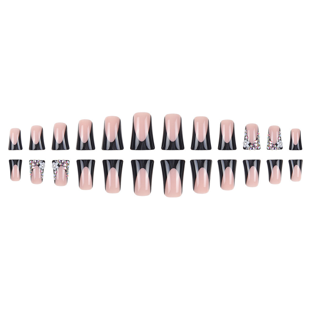 Stiletto Glitter-Embellished Press-On Nails Bowlift