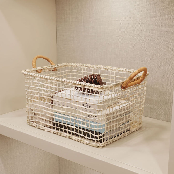 Practical storage basket with braided design Bowlift