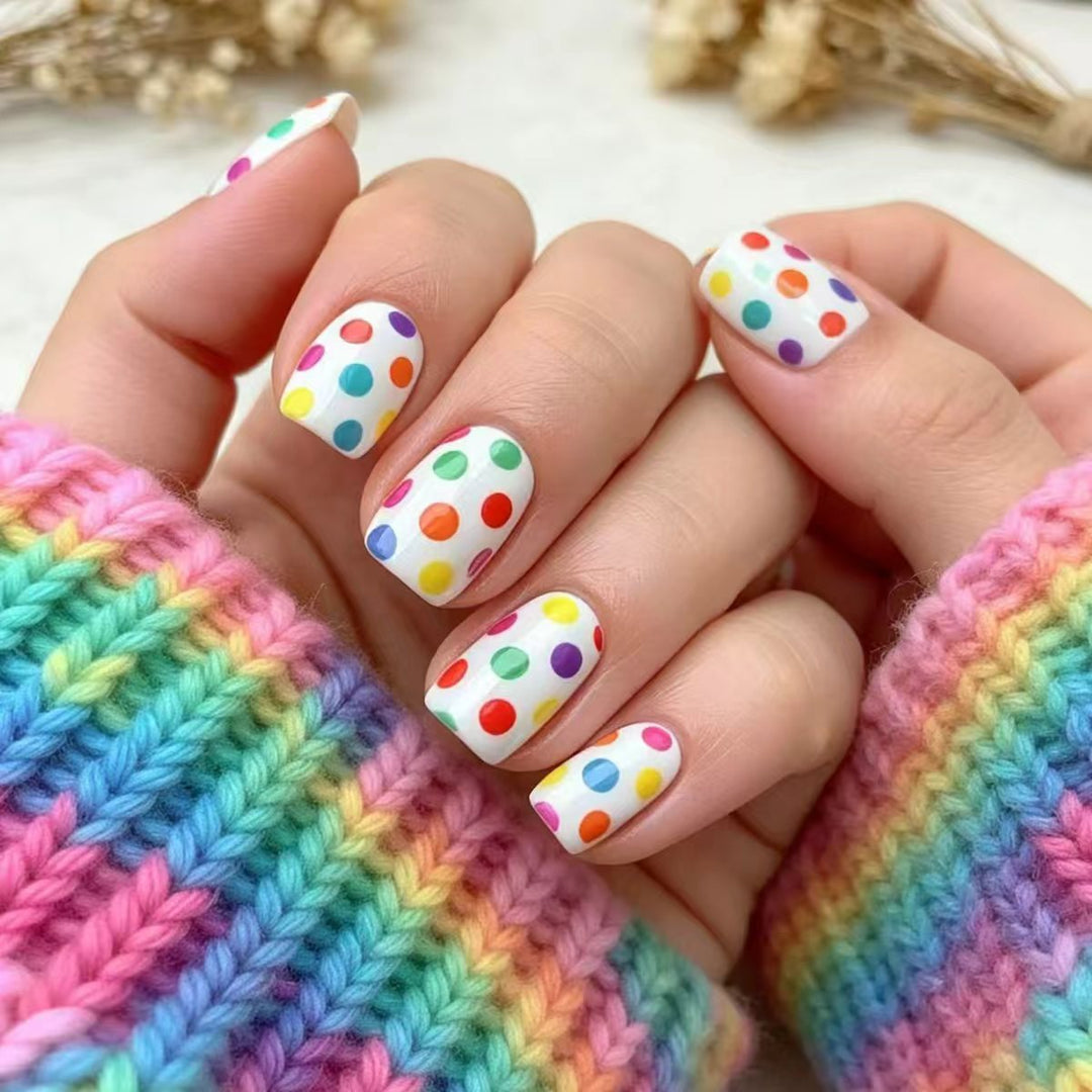Playful Polka Dot Nail Art Bowlift