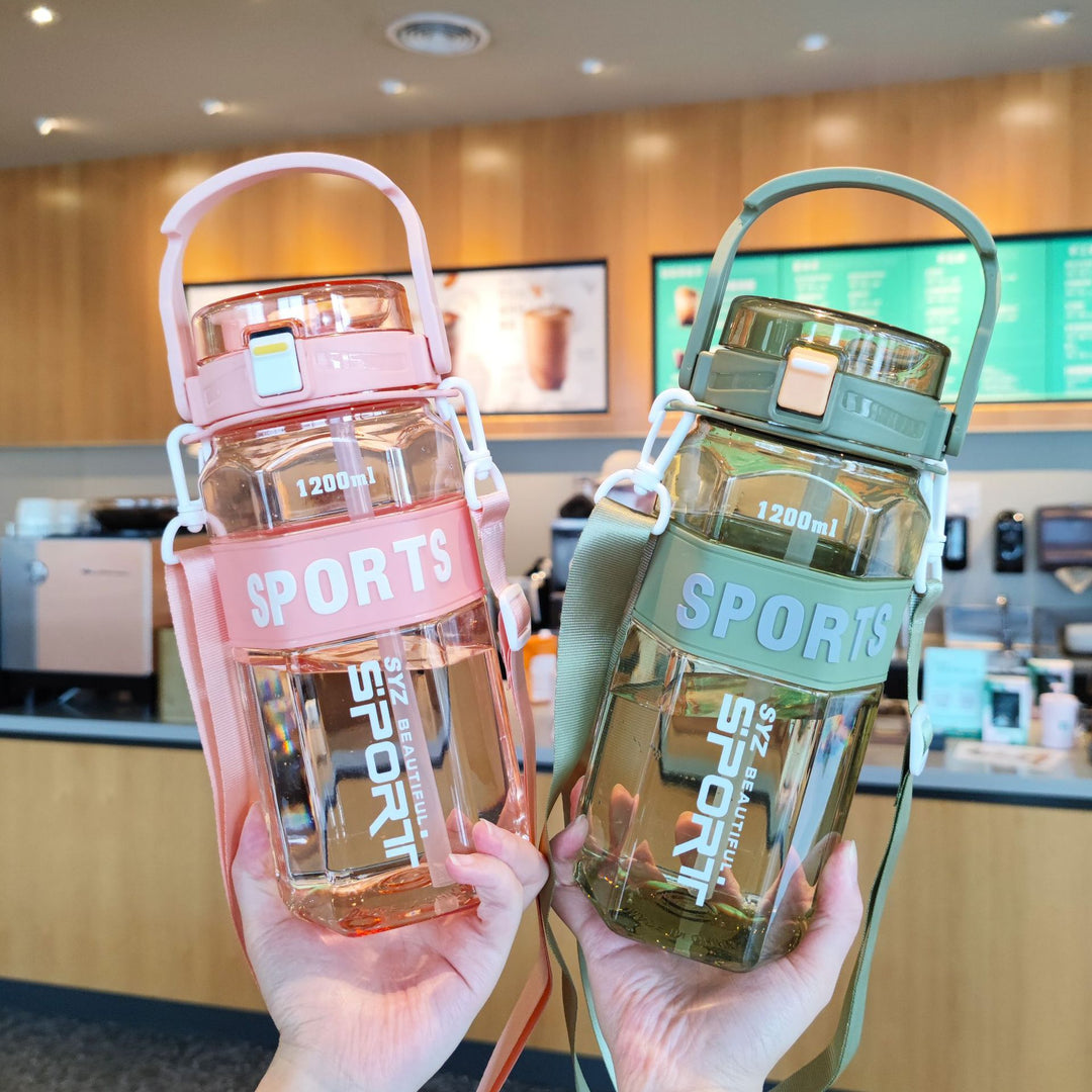 Women's Sport Water Bottle with Practical Carrying System Bowlift
