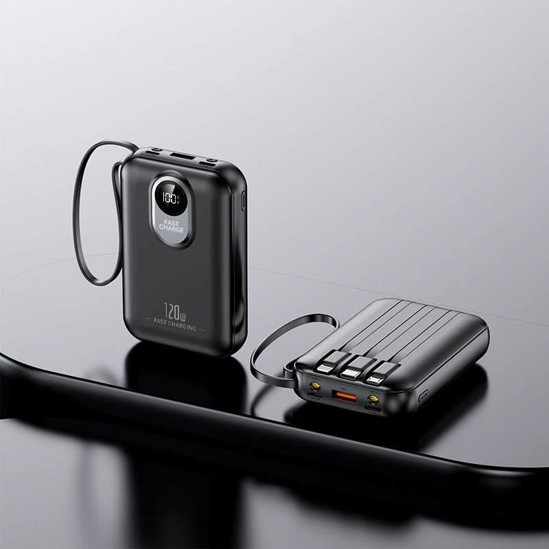 Portable power bank with fast charging function and digital charge level indicator Bowlift