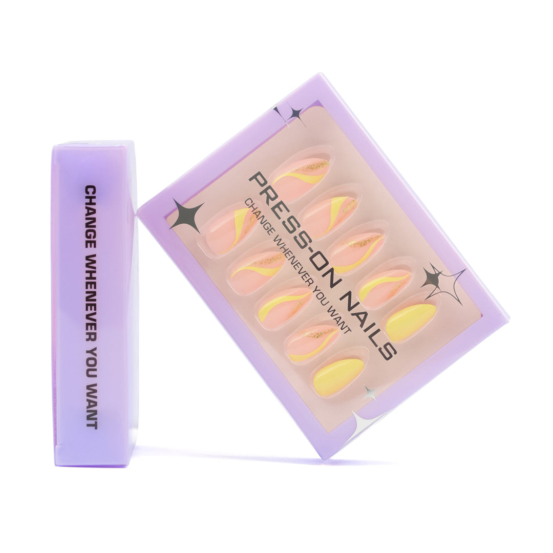 Artificial Press-On Nails with glamorous designs Bowlift
