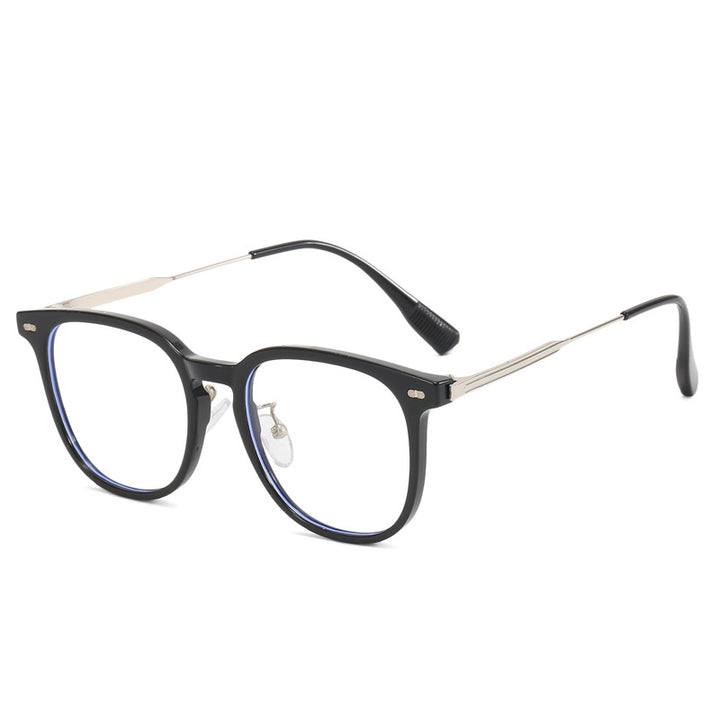 Women's clear rectangular glasses with delicate metal frame Bowlift