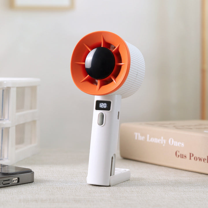 Women's portable mini fan with LCD temperature display Bowlift