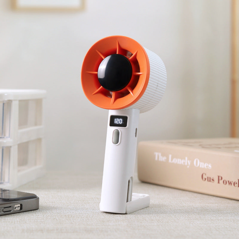 Women portable mini fan with LCD display Bowlift