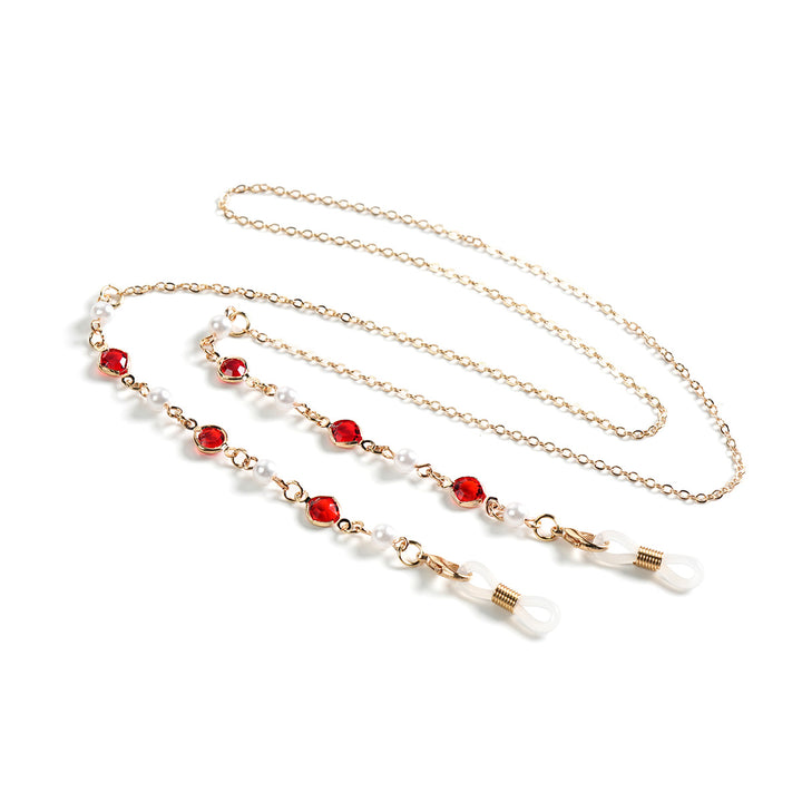 Elegant Gemstone Eyewear Chain Bowlift