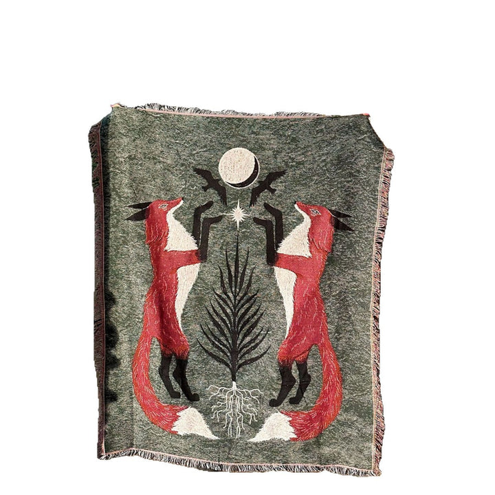 Artistic Wildlife Throw Blanket