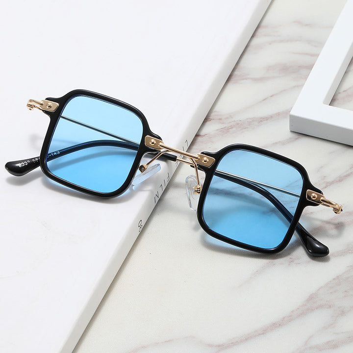 Women's geometric sunglasses with stylish metal frame Bowlift