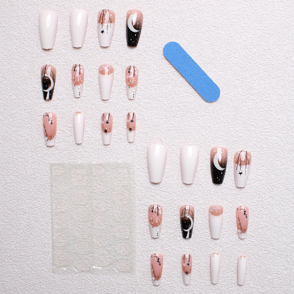 Starry Night-Themed Press-On Nails Bowlift
