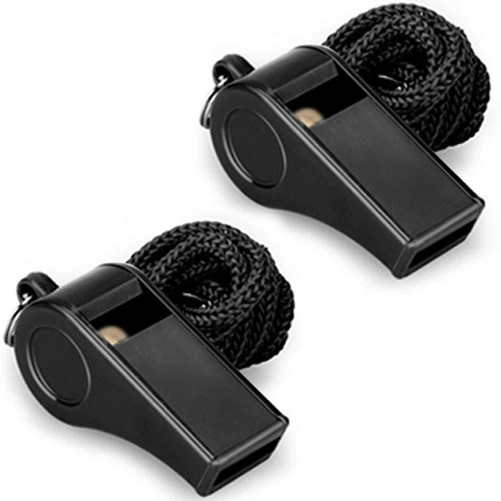 Professional pea whistle with braided lanyard Bowlift