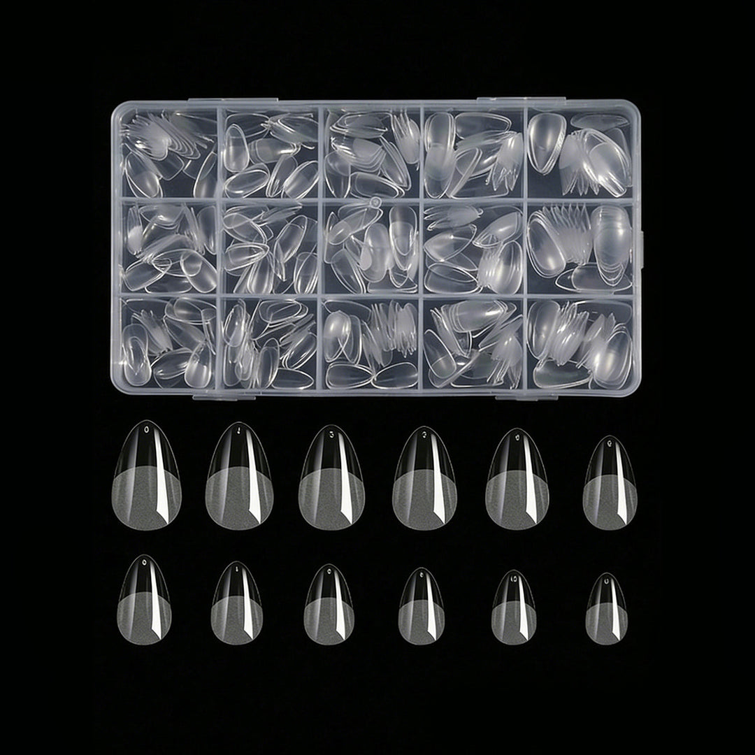 Premium Clear Press-On Nail Tips Bowlift