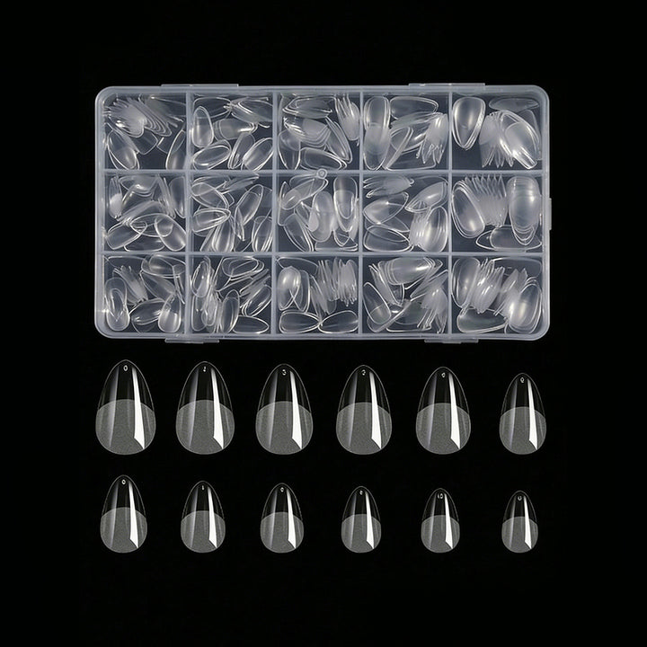 Premium Clear Press-On Nail Tips Bowlift