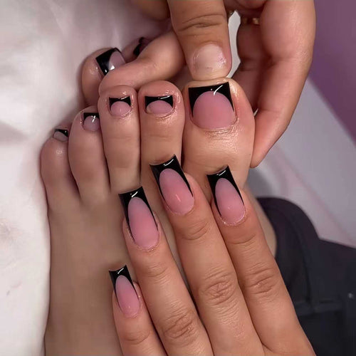 Elegant French Tip Nail Enhancements Bowlift