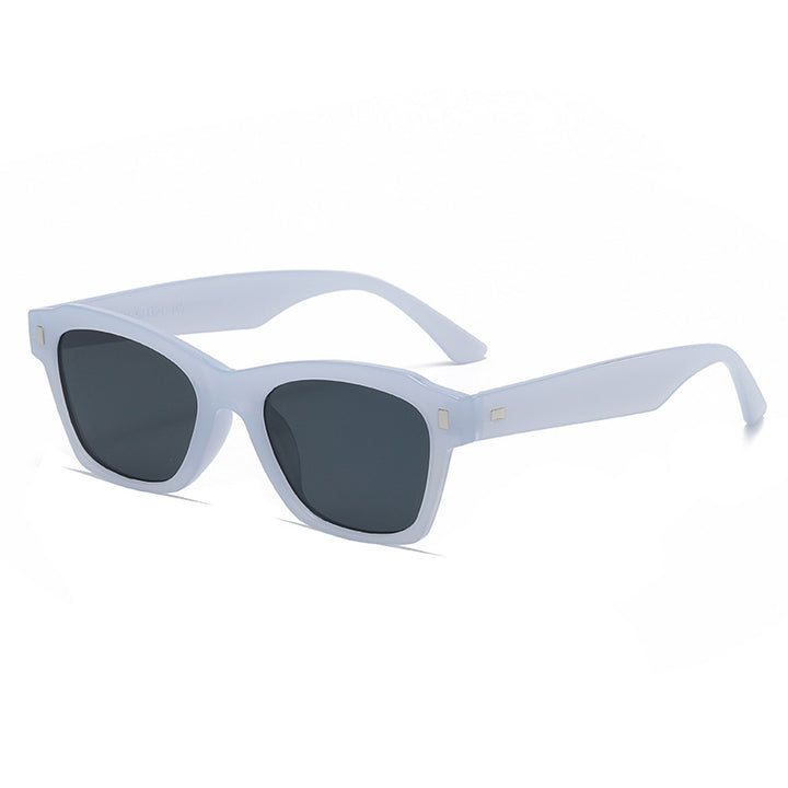 Women's fashionable sunglasses with transparent frame and high-quality UV protection Bowlift