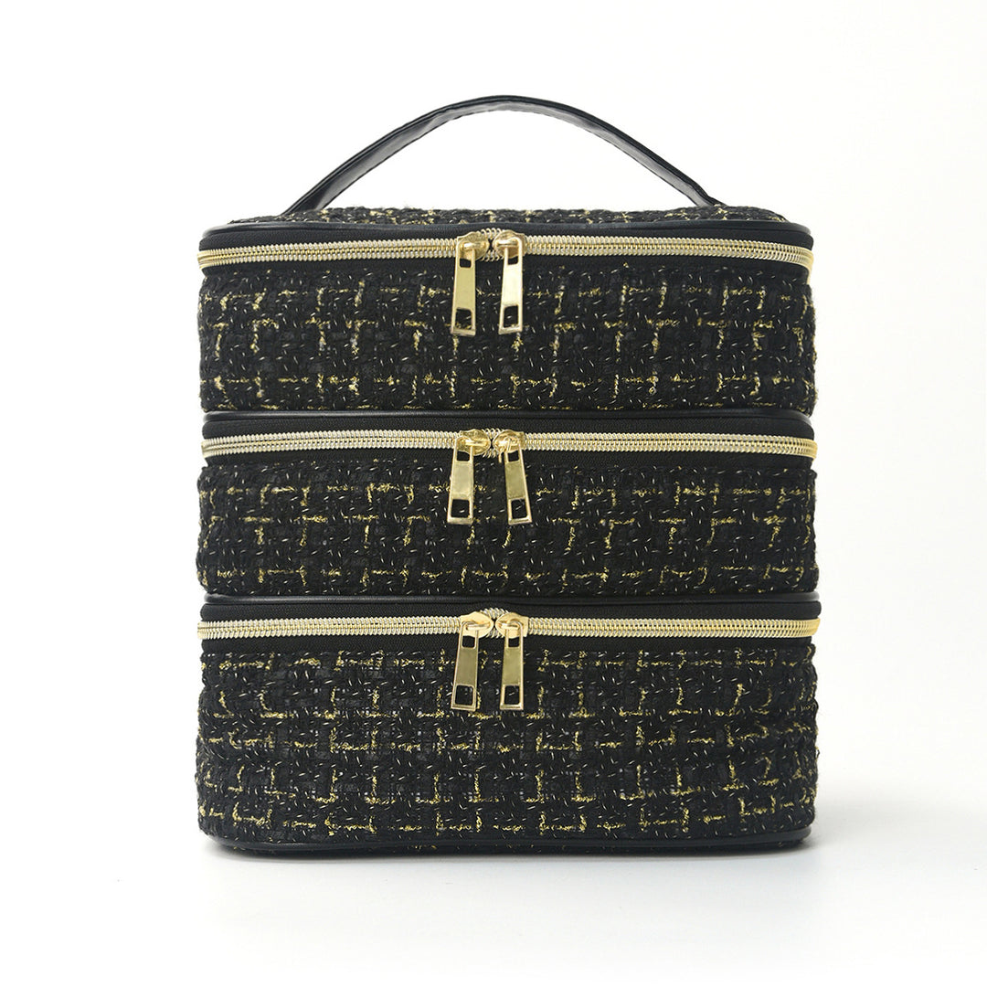Cosmetic organizer bag with multiple compartments Bowlift