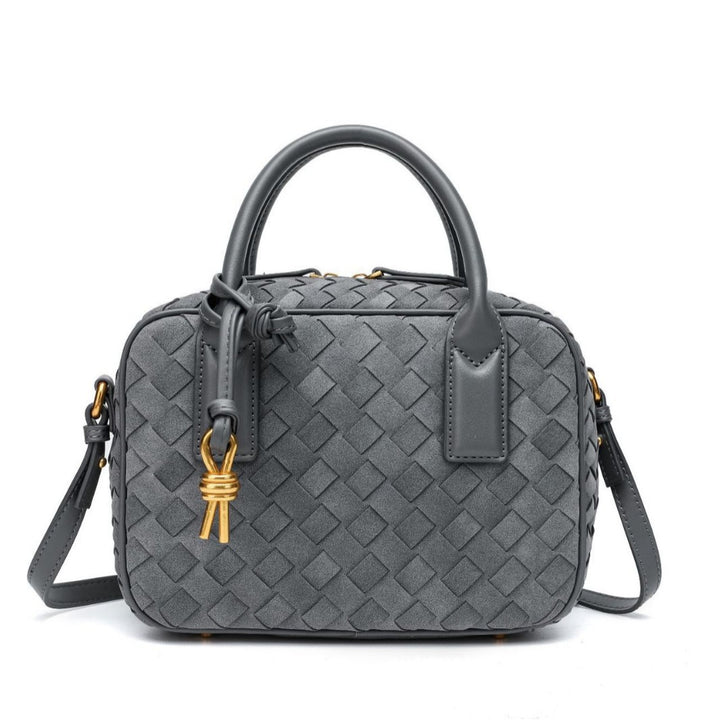 Textured Leather Boutique Handbag Bowlift