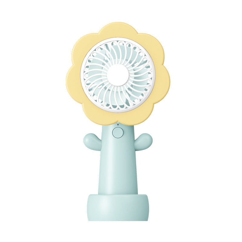 Women Portable Flower Fan Bowlift