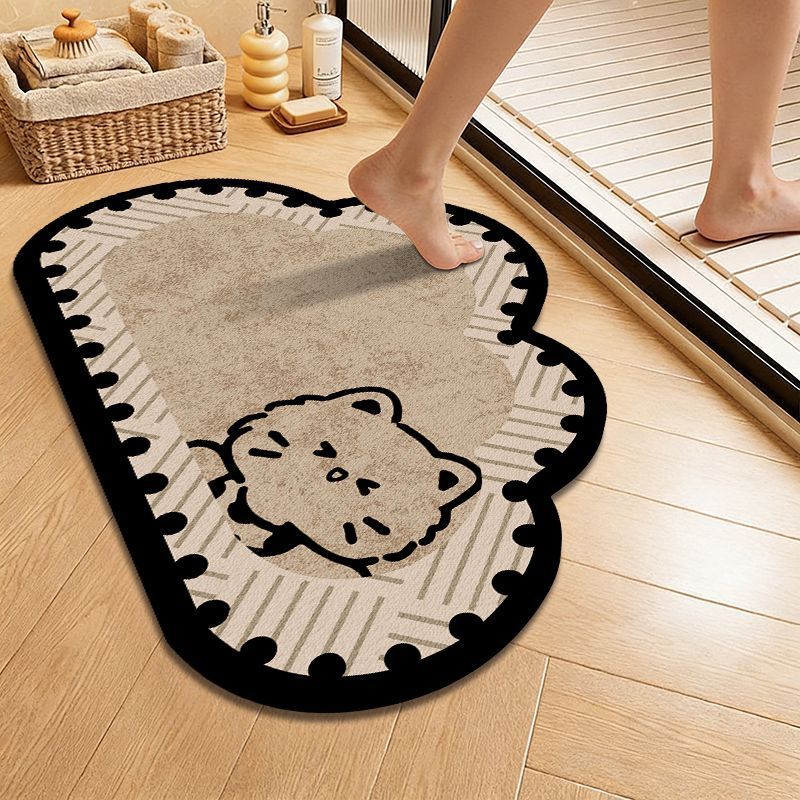 Plush Animal-Themed Bath Mat