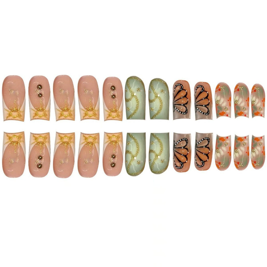 Artistic Acrylic Nail Design Bowlift